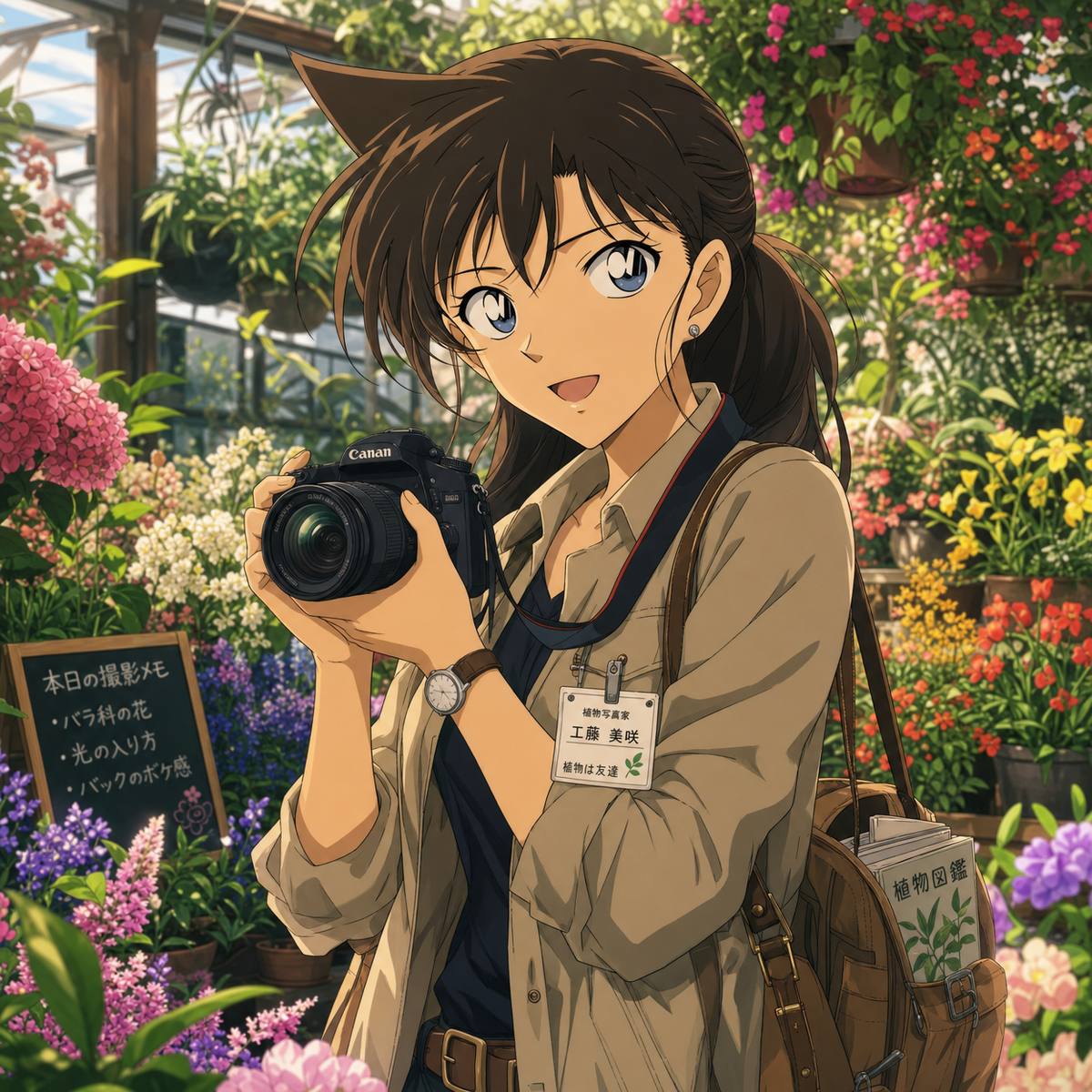 少女萝莉植物摄影师王美华